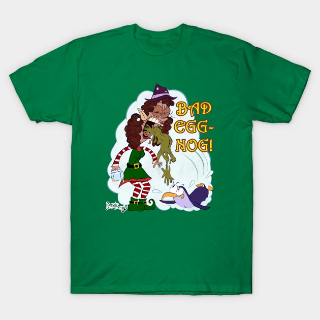 Bad Eggnog! T-Shirt by D.J. Berry